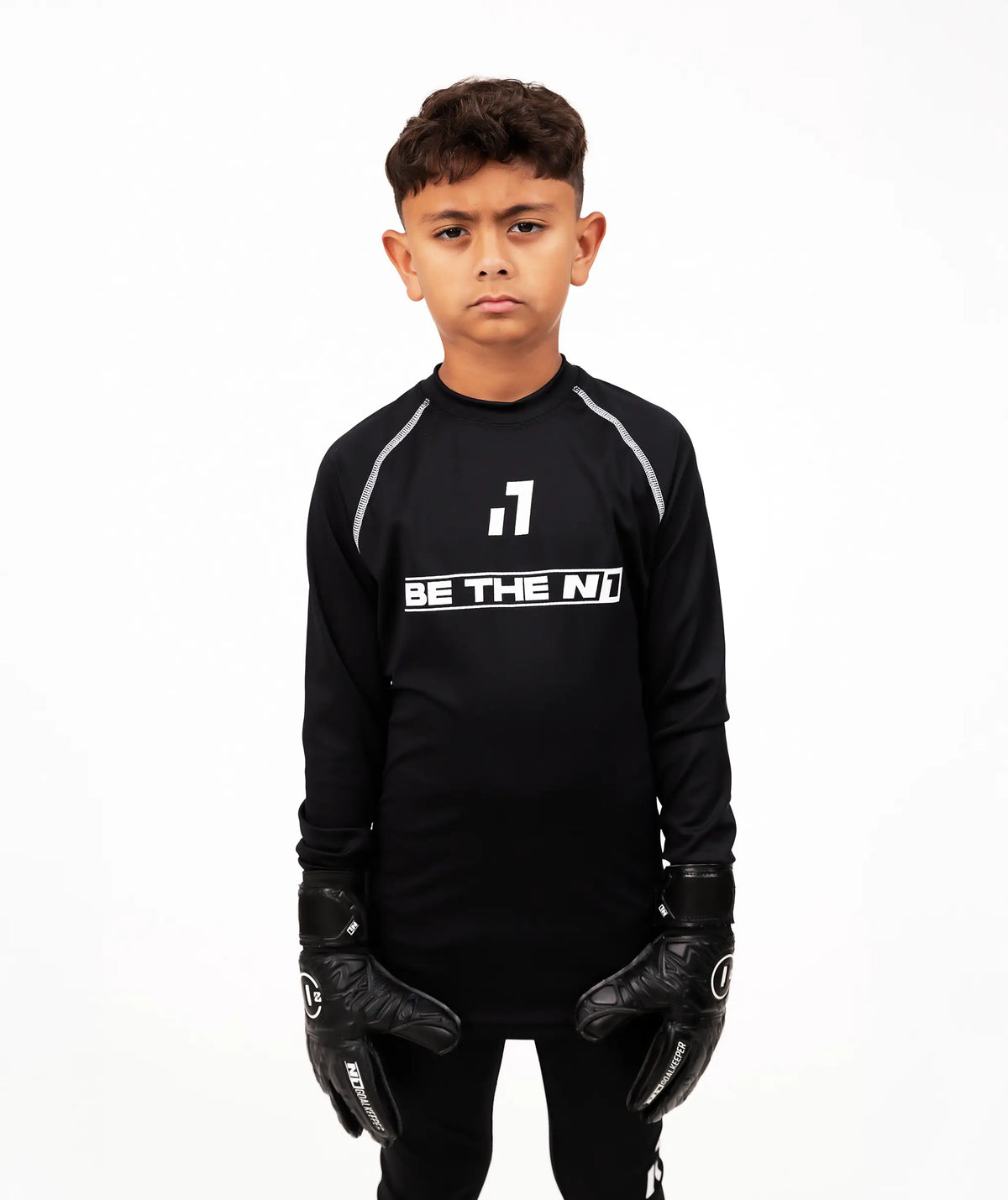 Camiseta térmica de manga larga Niños Black#Color_Black