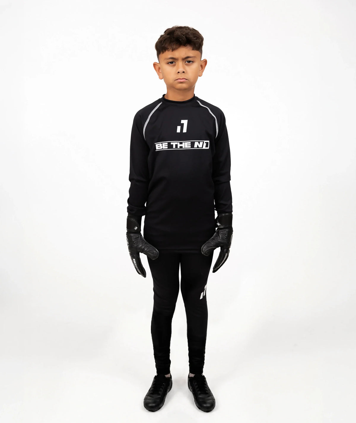 Camiseta térmica de manga larga Niños Black#Color_Black