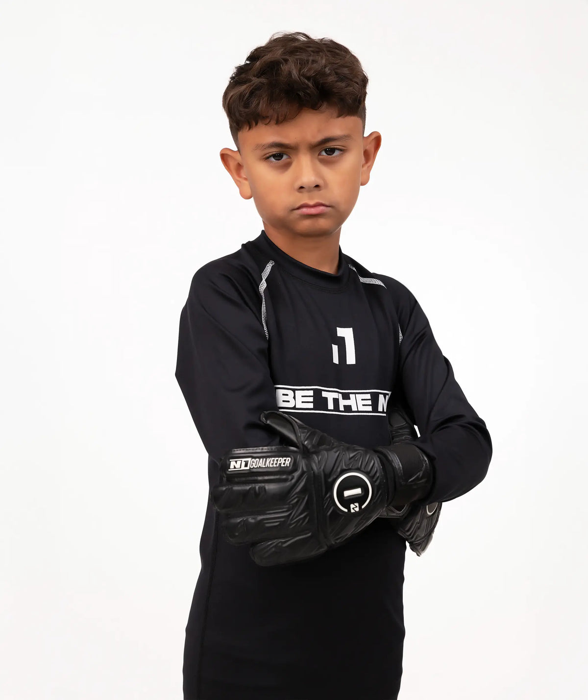Camiseta térmica de manga larga Niños Black#Color_Black