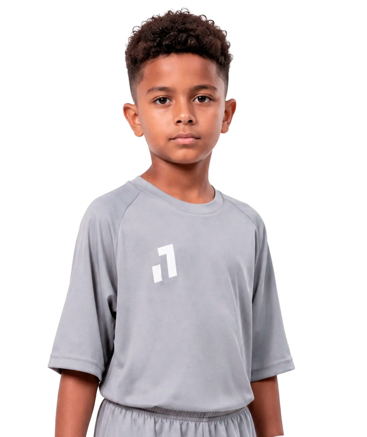 Camiseta de entrenamiento manga corta niños Grey