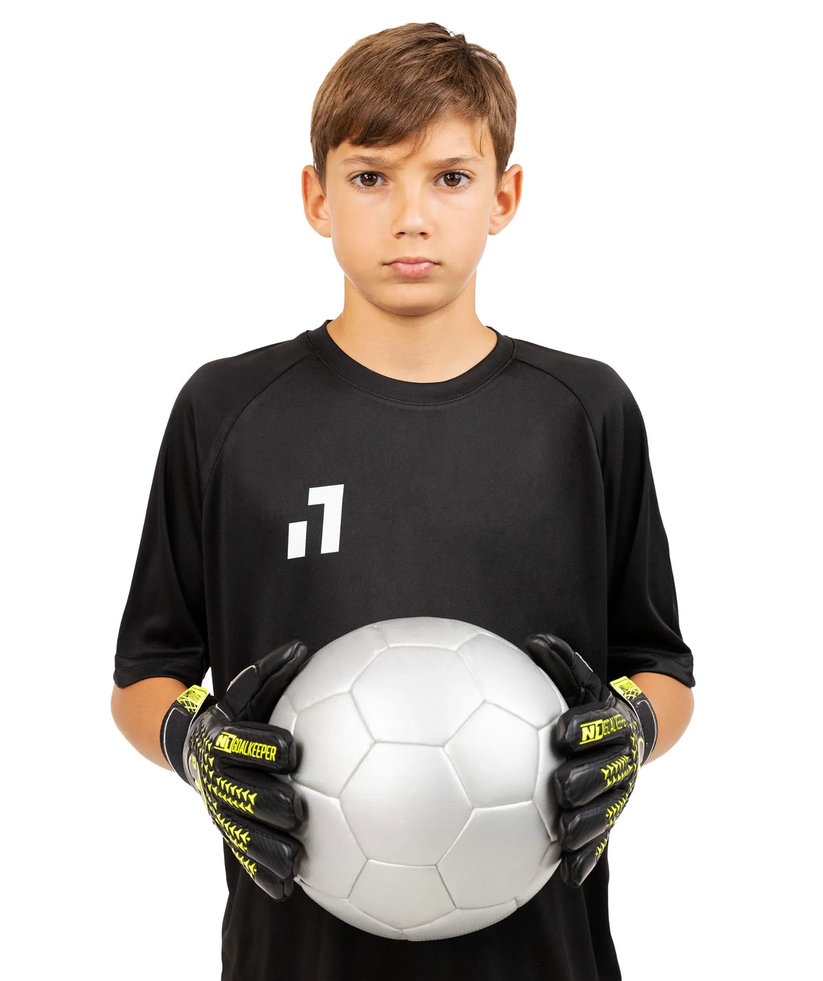 Camiseta de entrenamiento manga corta niños Black