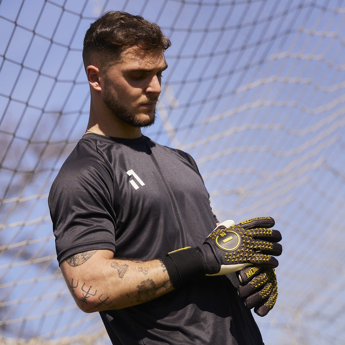 Guantes de portero Scorpius 2.0 UGT+ II Golden Black#Color_Golden Black