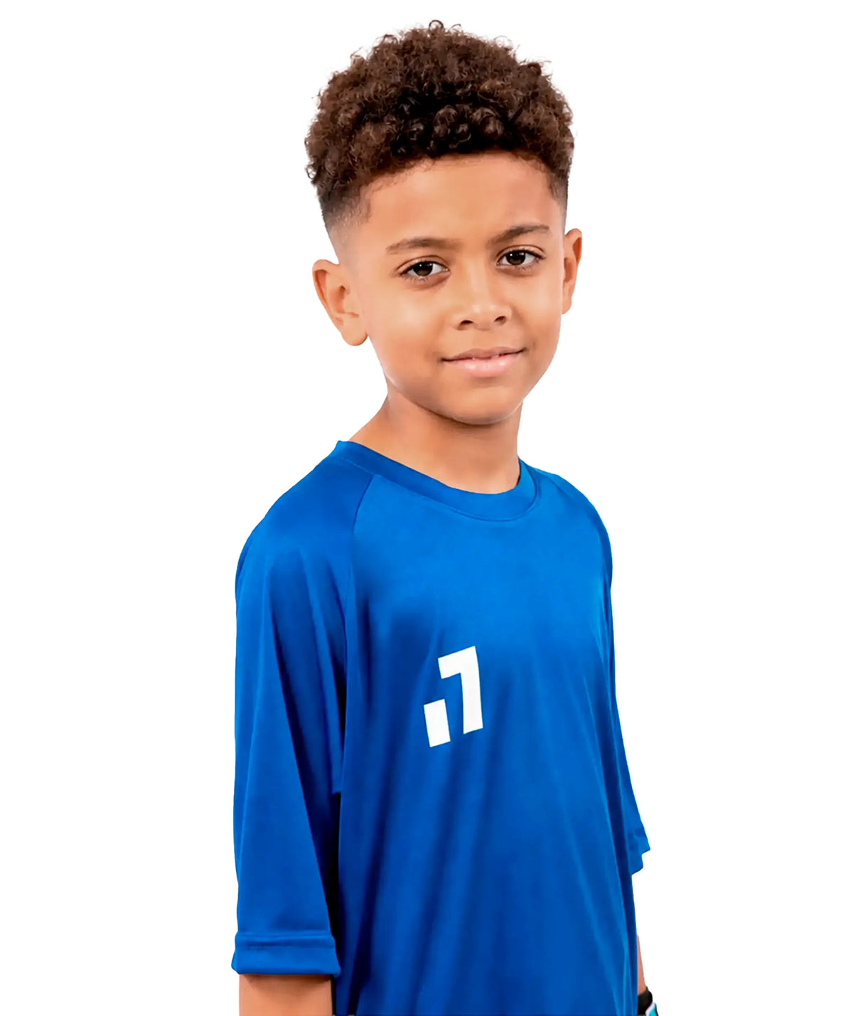 Camiseta de entrenamiento manga corta niños Blue