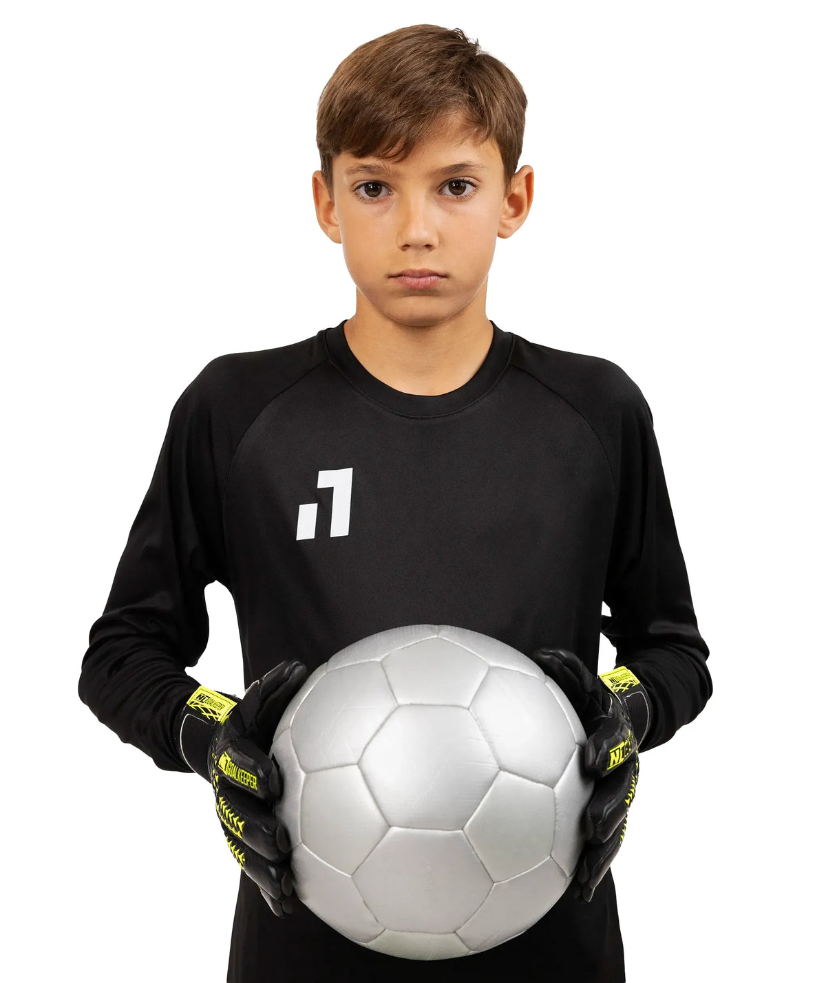 Camiseta de entrenamiento manga larga niños Black